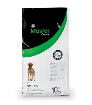 Master Crock: Alimento Premium para Perros Adultos Medianos y Grandes 10Kg