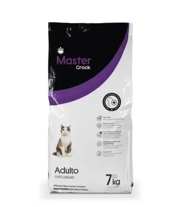 Master Crock Urinary: Alimento Especial para Salud Urinaria Felina 7Kg
