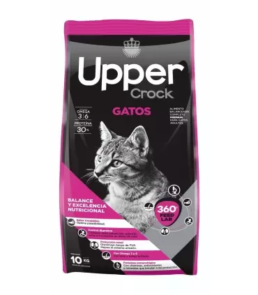 Upper Crock: Alimento Premium para Gatos Adultos | Nutrición Completa 10Kg