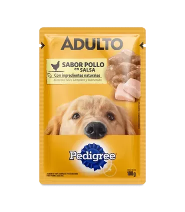 Pedigree Pouch Pollo 100g | Alimento Húmedo Nutritivo para Perros