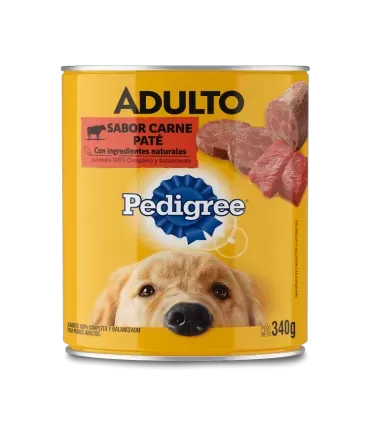 Pedigree Lata 340g | Alimento Húmedo Nutritivo para Perros Adultos