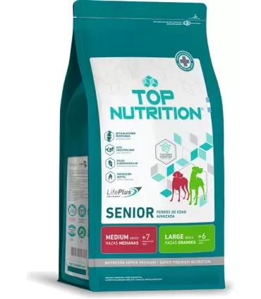 Top Nutrition Senior: Alimento Premium para Perros Mayores 15kg