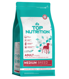Top Nutrition Perro Mediano Adulto 15 + 3KG Gratis
