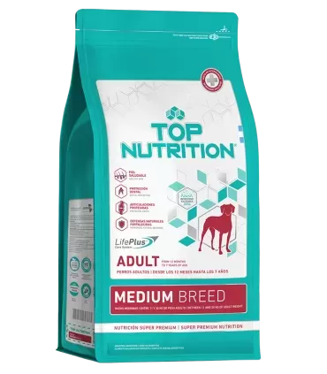 Top Nutrition Perro Mediano Adulto 15 + 3KG Gratis