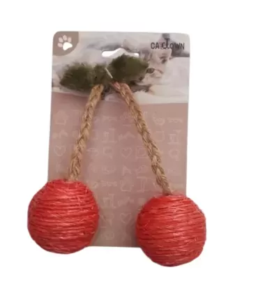 Cerezas de Hilo Gato Suaves | Juguete Interactivo Felino Premium