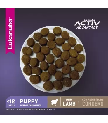 Eukanuba Puppy Cordero 15kg | Alimento Premium para Cachorros Sanos
